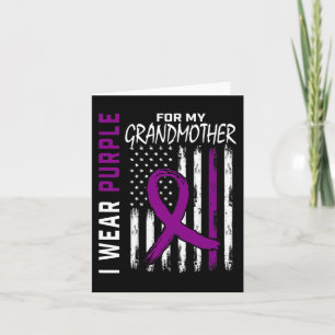 Paarse grootmoeder oma pancreaskanker bewust kaart