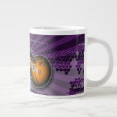 Paarse Grunge Burst Guitar Specialty Mok (Rechts)