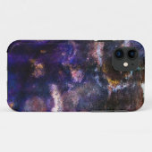 Paarse grunge Case-Mate iPhone case (Achterkant (horizontaal))