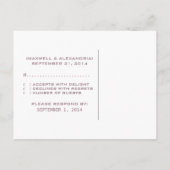 Paarse Grunge D20-ijsgamer RSVP-Briefkaart Uitnodiging Briefkaart (Achterkant)