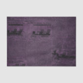 Paarse Grunge Distress krant Tissuepapier (Voorkant)