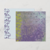 Paarse grunge Scroll (Voorkant / Achterkant)