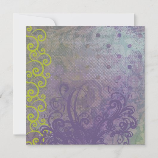 Paarse grunge Scroll (Voorkant)