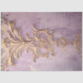 paarse grunge wand gouden folie barok tissuepapier (Voorkant)