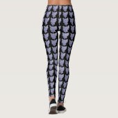 Paarse Guardian Angel Art Custom Holiday Leggings (Achterkant)