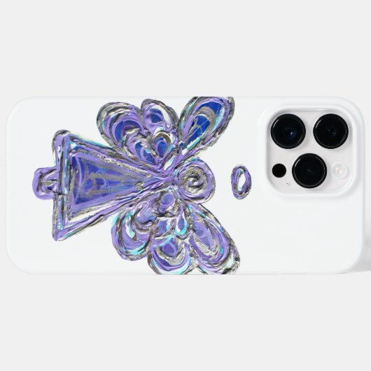 Paarse Guardian Angel Art Custom iPhone Case (Achterkant (horizontaal))