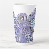Paarse Guardian Angel Art Custom Latte Mok Cup (Voorkant)