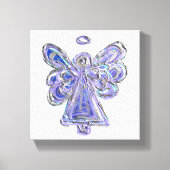 Paarse Guardian Angel Art Wrapped Canvas schildere (Voorkant)