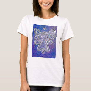 Paarse Guardian Angel Custom Art Holiday Shirt