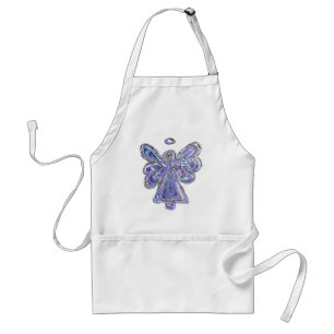 Paarse Guardian Angel Custom Art Schort