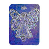 Paarse Guardian Angel Custom Magnet Art schilderen Magneet (Verticaal)