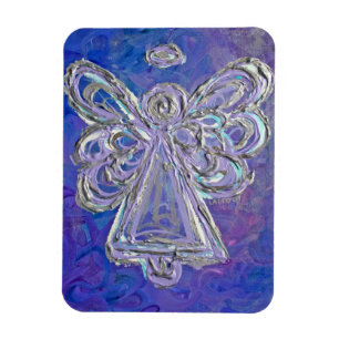 Paarse Guardian Angel Custom Magnet Art schilderen Magneet