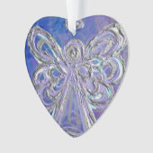 Paarse Guardian Angel Gift Holiday Ornament (voorkant)