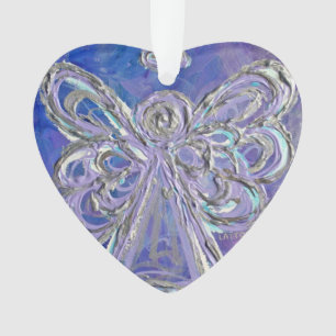 Paarse Guardian Angel Gift Holiday Ornament