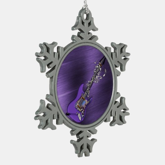 Paarse Guitar Holiday Ornament (Links)