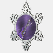 Paarse Guitar Holiday Ornament (Rechts)