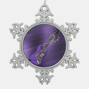 Paarse Guitar Holiday Ornament