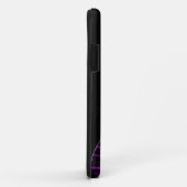 Paarse Guitar Monogram iPhone Case (Achterkant/rechts)