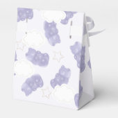 Paarse Gummy Beer Baby shower Bedankdoosjes (Achterkant)