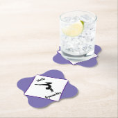 Paarse gymnastiek Gepersonaliseerd Kartonnen Onderzetters (Insitu)