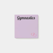 Paarse Gymnastiek Post-it Notities