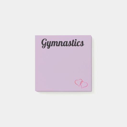 Paarse Gymnastiek Post-it Notities Post-it® Notes (Voorkant)