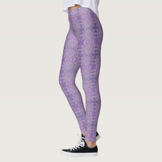 Paarse haakjes Leggings - HAMbyWG (Links)