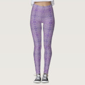 Paarse haakjes Leggings - HAMbyWG (Voorkant)