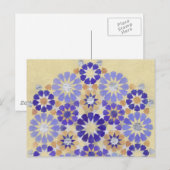 "Paarse haas" briefkaart voor islamitische geometr (Voorkant / Achterkant)