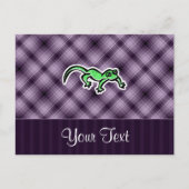 Paarse hagedis briefkaart (Voorkant)