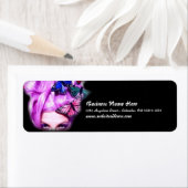 Paarse Hair Butterfly Lady Return Address Labels 2 (Insitu)