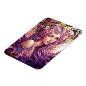 Paarse Hair Fairy Angel Fantasy Art Magneet (Linkerzijde)