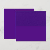 Paarse halfglitter- en matte vierkante uitnodiging (Voorkant / Achterkant)