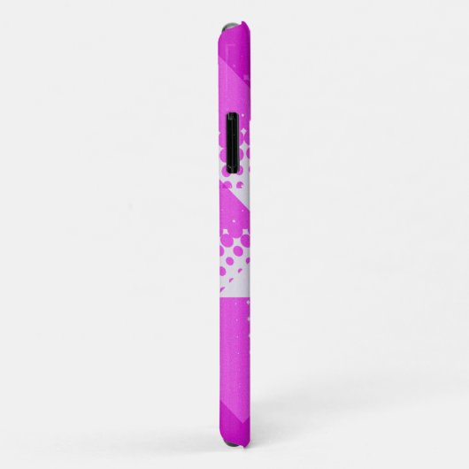  paarse halftone ster Case-Mate iPhone case (Achterkant/rechts)