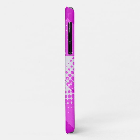 paarse halftone ster Case-Mate iPhone case (Achterkant/links)