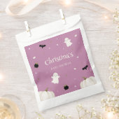 Paarse Halloween Baby shower Bedankzakje (Geknipt)