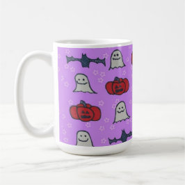 Paarse Halloween Fun Print Koffiemok