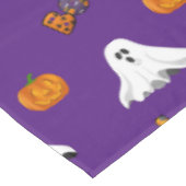 Paarse Halloween Ghost Pattern Vakantie Tafelkleed (Gekanteld)