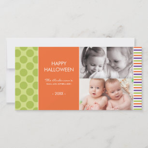 PAARSE HALLOWEEN HALLOWEEN FOTOKAARTEN FEESTDAGENKAART