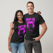 Paarse Halloween Kat Vleermuizen T-shirt (Unisex)