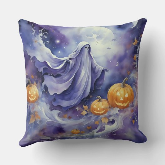 Paarse Halloween Kussen (Achterkant)