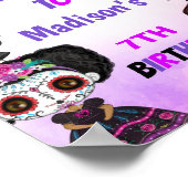 Paarse Halloween Party Signs Poster (Hoek)