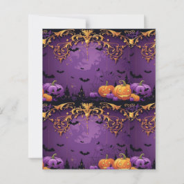 Paarse Halloween plakboek papier
