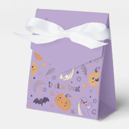 "Paarse Halloween Pompoen en Geest Favor Doos" Bedankdoosjes
