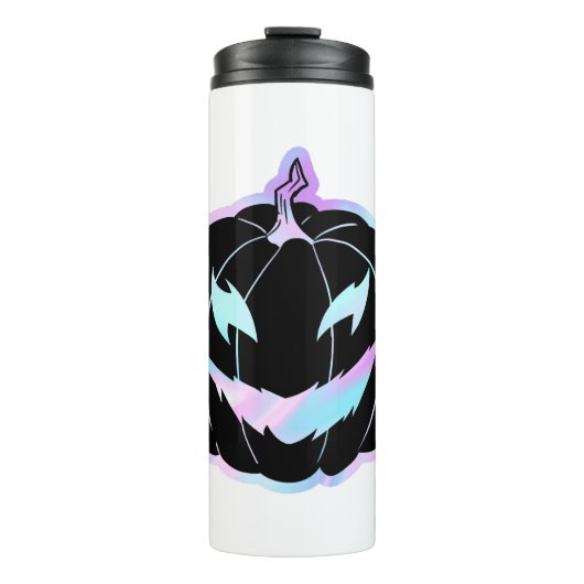 Paarse Halloween pompoen, Halloween kostuums Thermosbeker (Voorkant)