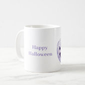 Paarse Halloween Pompoen Koffiemok (Voorkant links)
