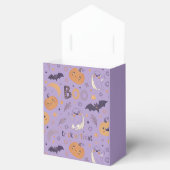 paarse Halloween Pumpkin en Ghost Favoriete Box Bedankdoosjes (Geopend)