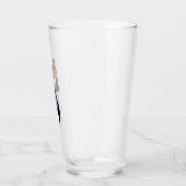 Paarse Halloween Schattigee heks Glas (Links)