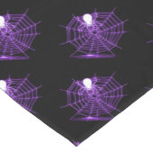 Paarse Halloween Spider Web Table Runner Korte Tafelloper (Hoek)
