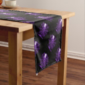 Paarse Halloween Spider Web Table Runner Korte Tafelloper (Voorbeeld)